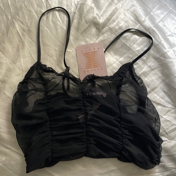 Savage x fenty mesh cami (black caviar) - Picture 6 of 8